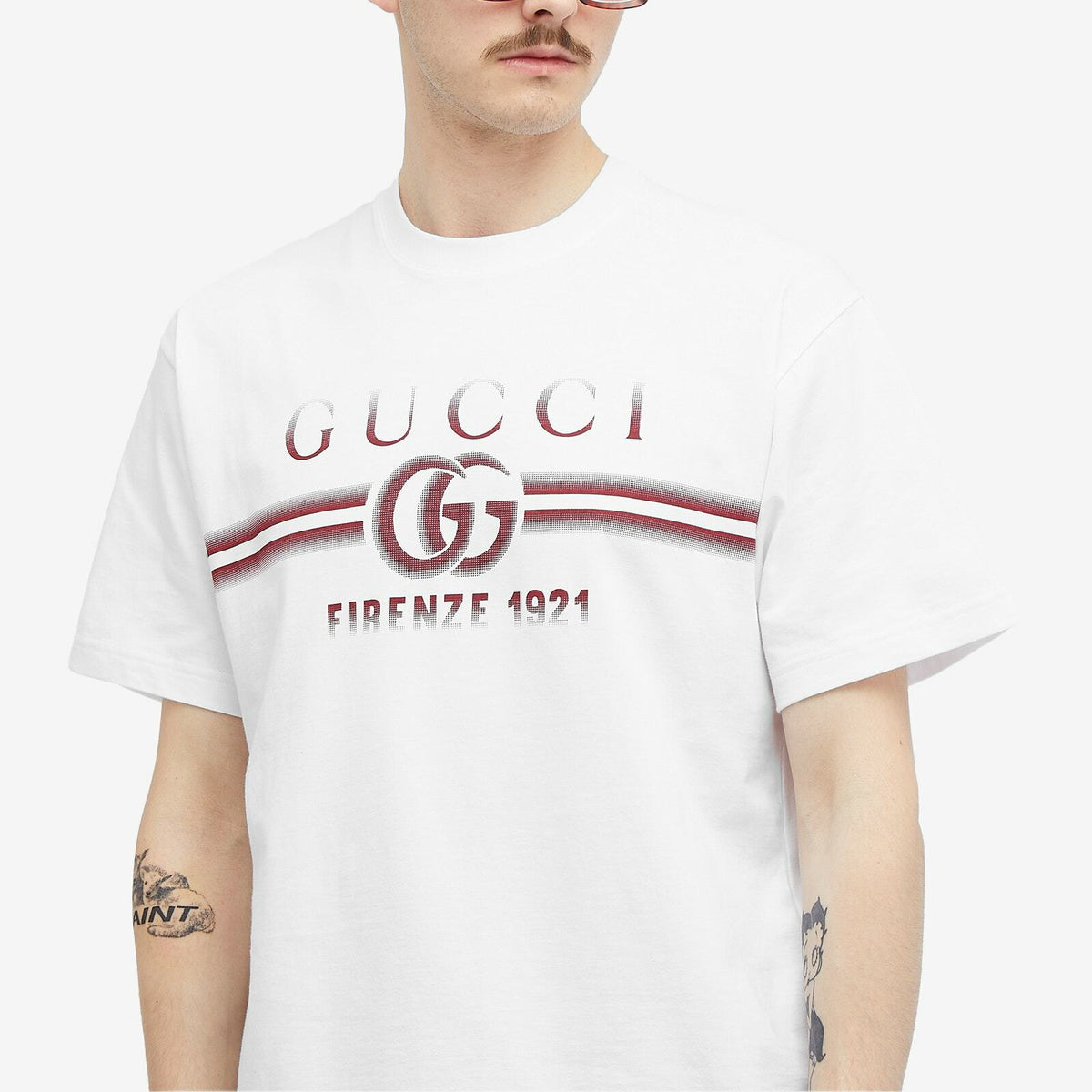 Gucci Men's Interlocking Logo T-Shirt in White