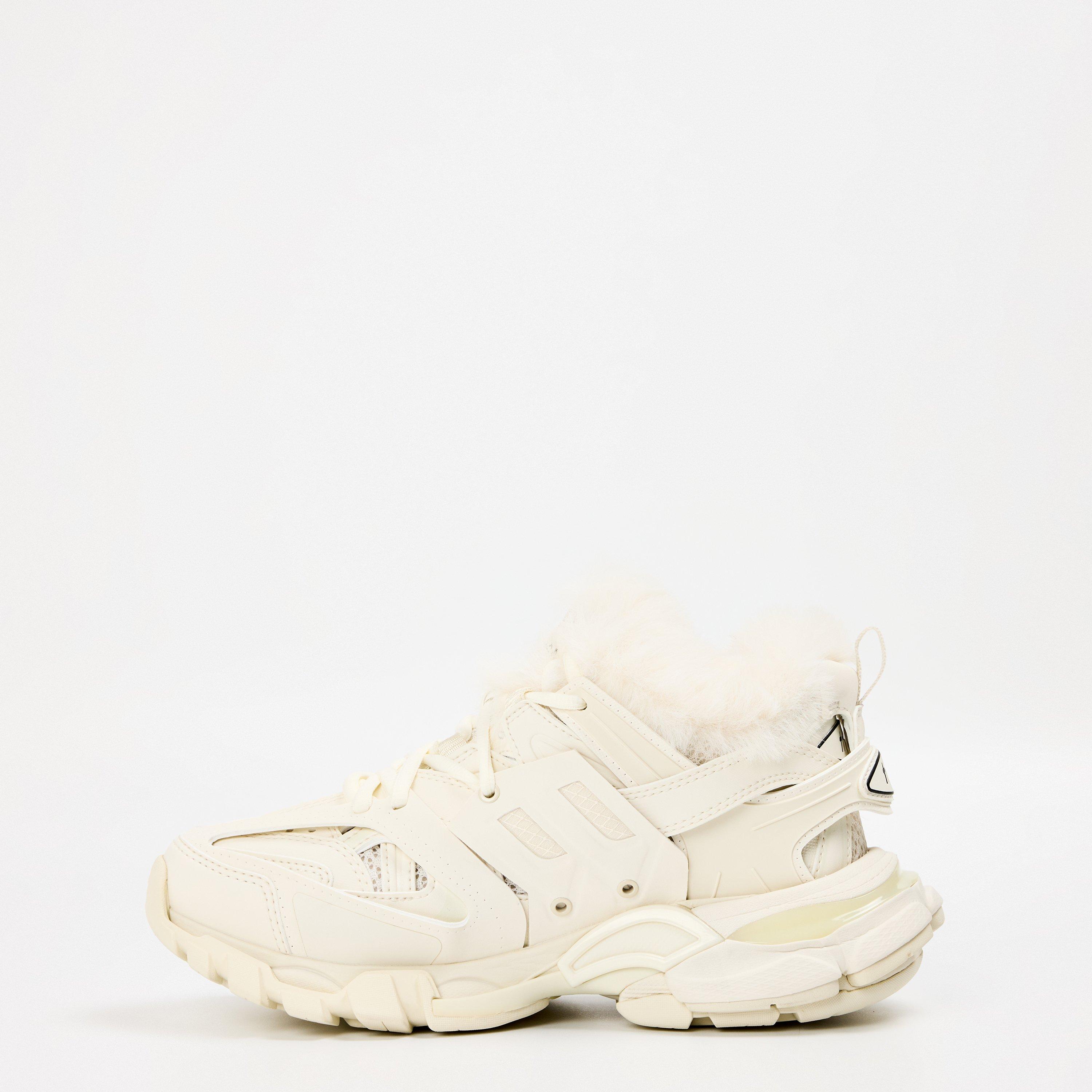 Faux Fur Track Trainers