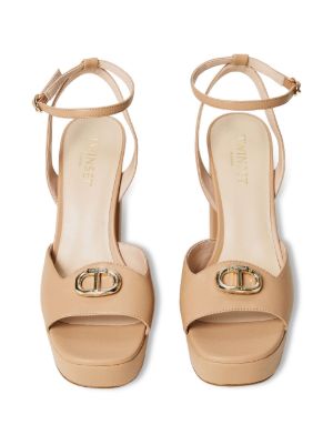 TWINSET 120mm leather sandals