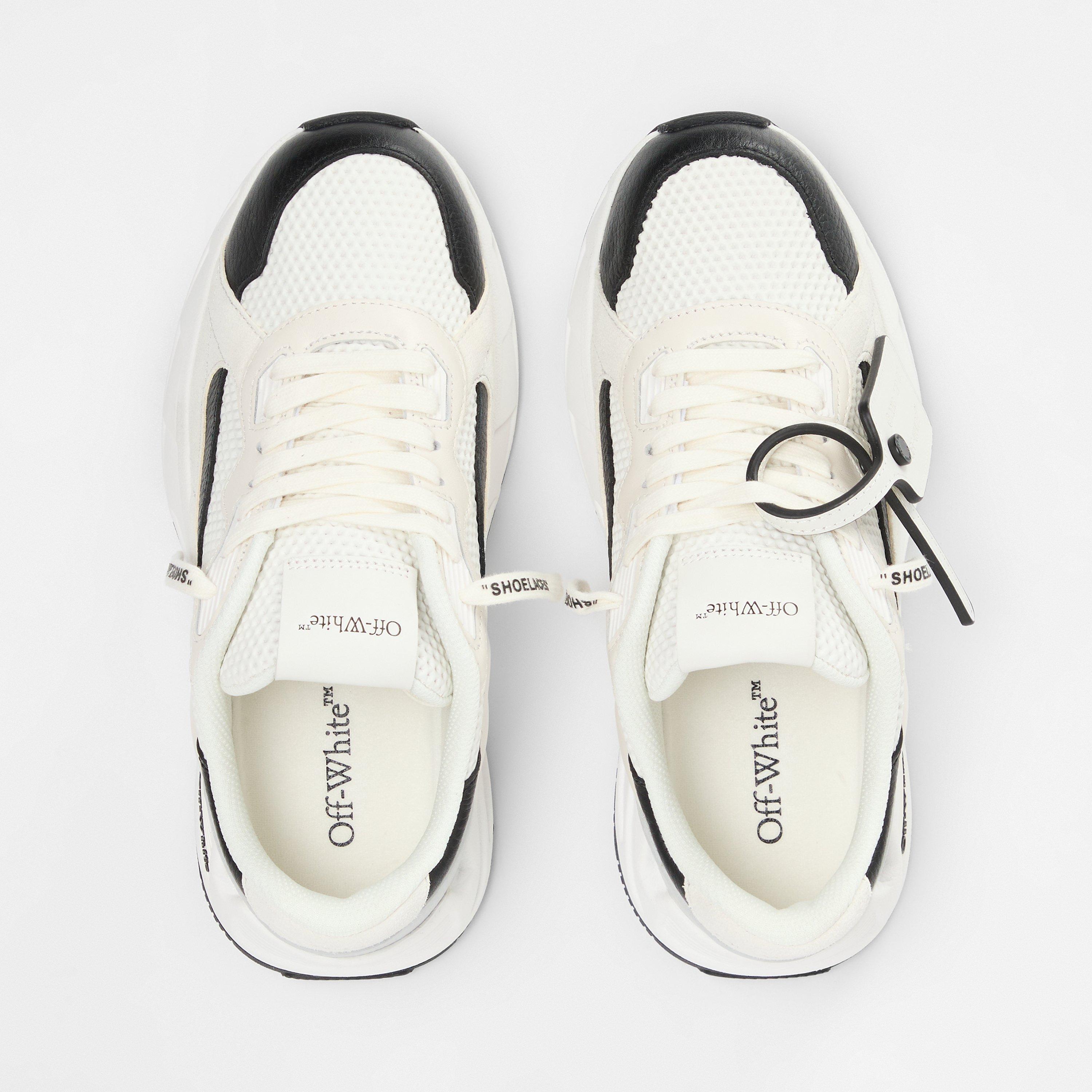 Kick- Panelled Leather Low-Top Trainers