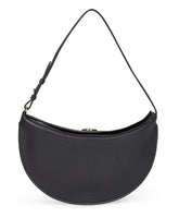 Black Leather Small Hobo Bag