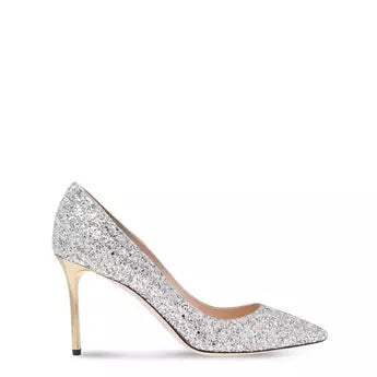 Jimmy Choo Women's Glitter Romy 85 Heels