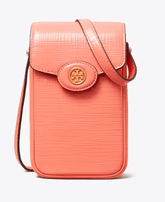 Tory Burch ROBINSON CROSSHATCHED PHONE CROSSBODY - Wallets | Shop From The Mirage