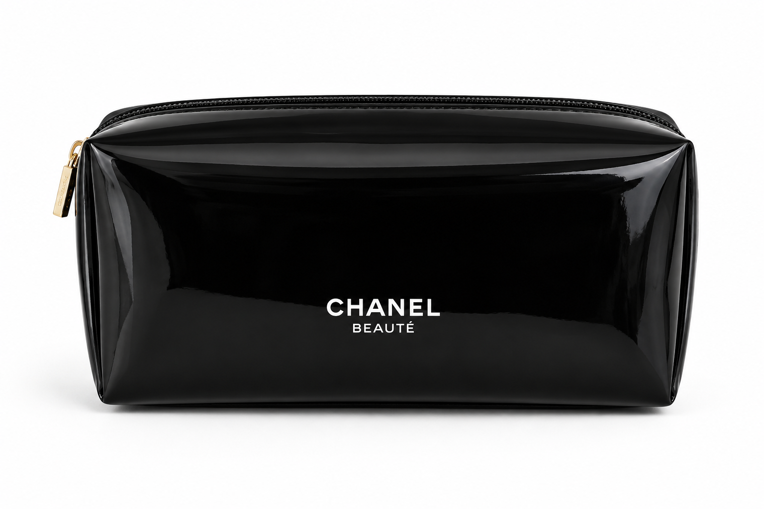 Chanel Black Vinyl Makeup Bag VIP Gift Brand New