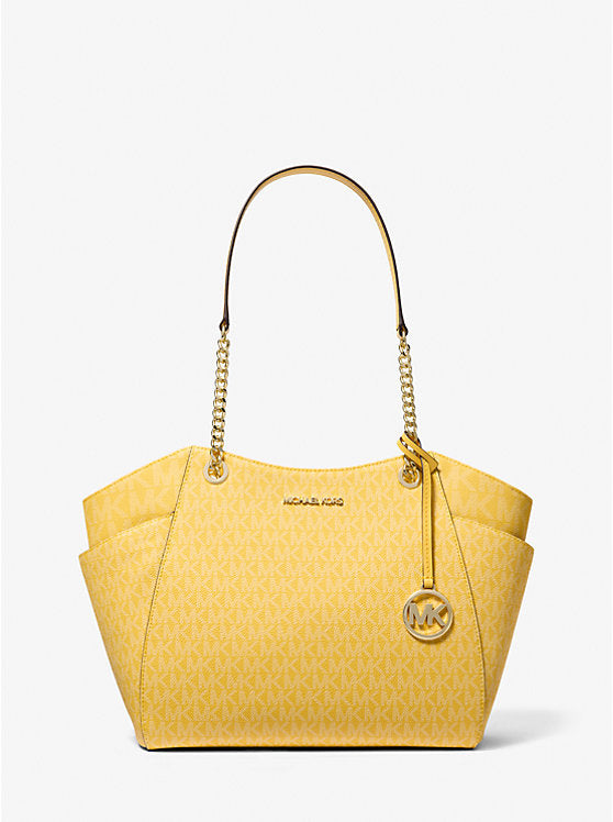 Jet Set Large Signature Logo Shoulder Bag