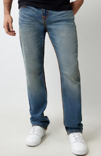 RICKY SUPER T EMBROIDERED STRAIGHT JEAN
