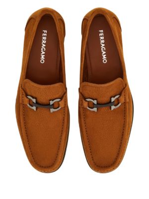 Ferragamo Gancini-buckle loafers