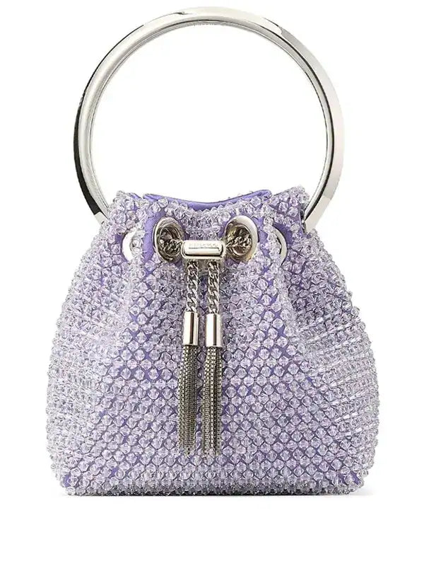 Jimmy Choo Micro Bon Bon Beaded Bucket Bag