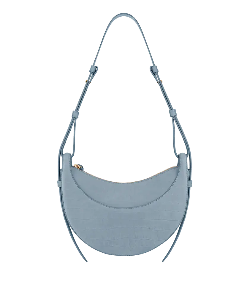 Polene Numéro Dix Edition Crocodile Nubuck Polar - Size: One Size Bags | Shop From The Mirage