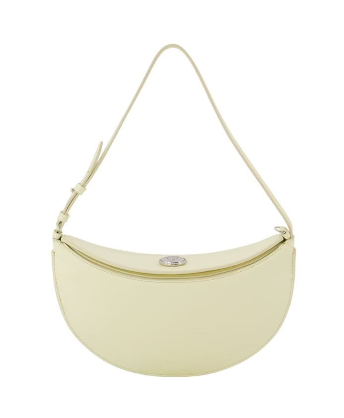 Yellow Leather Round Bag