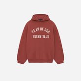 Essentials Fear of God Essentials Fleece Hoodie crimson - Size: S Hoodies | Shop From The Mirage