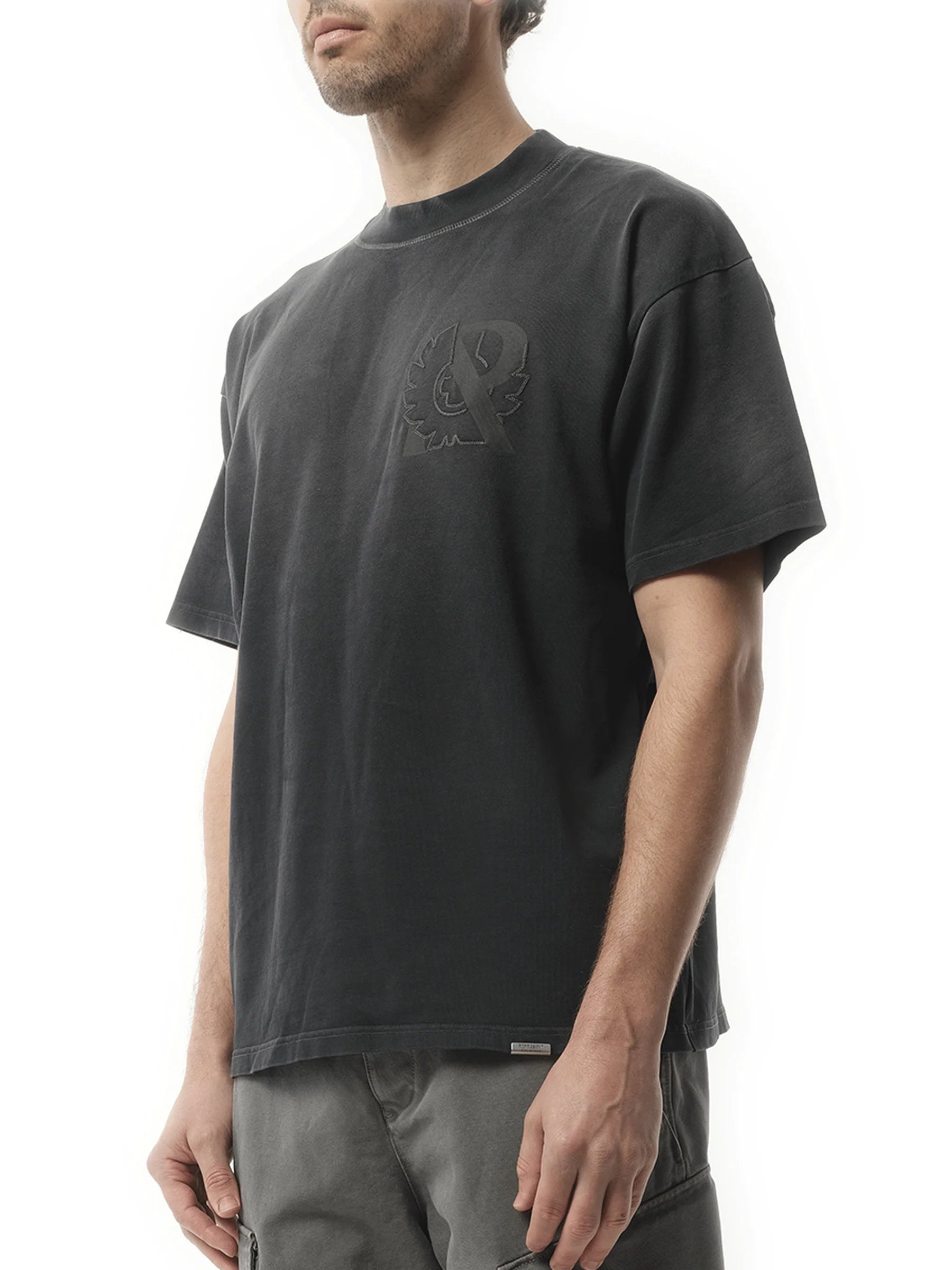 Represent X Belstaff Outline Pheonix T-Shirt in Shadow