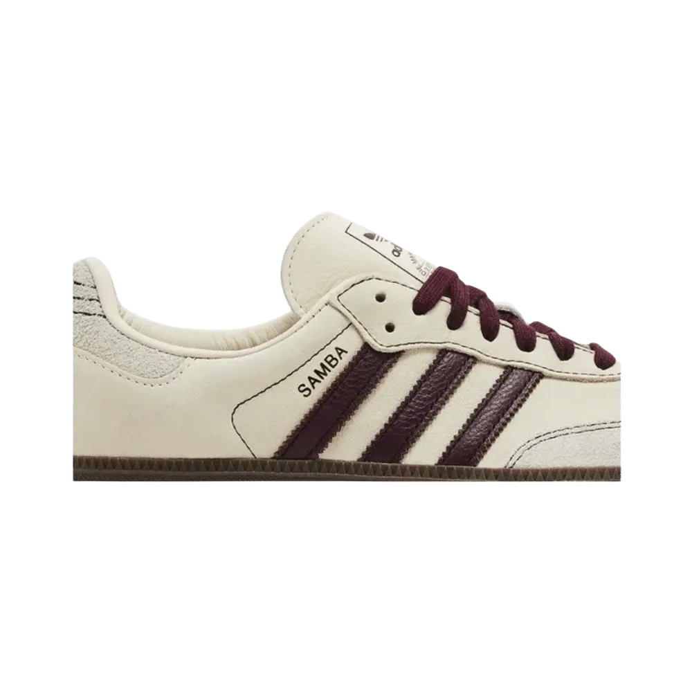 Wmns Samba OG 'Wonder White Maroon'