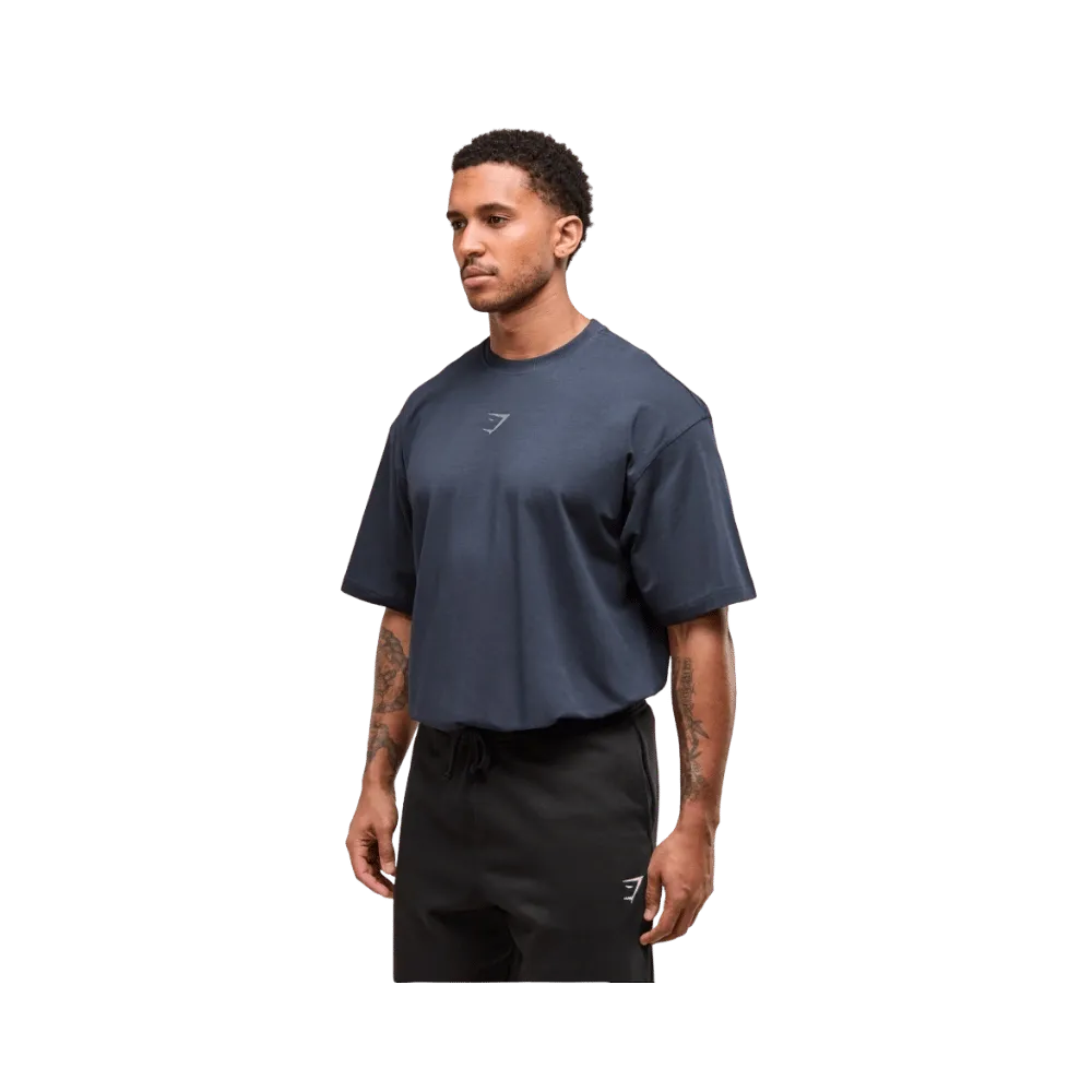Gymshark Power T-Shirt Oversized Fit Heavy Blue