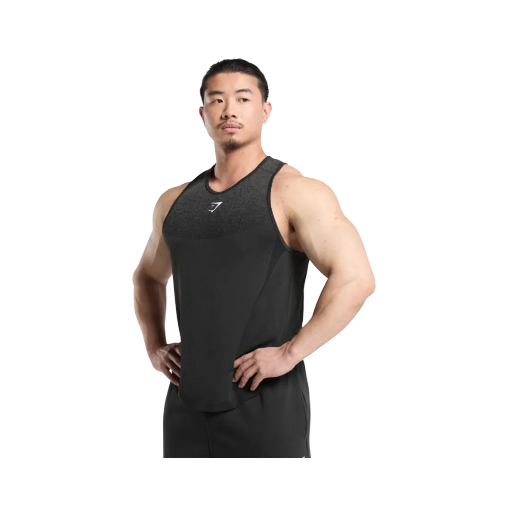 Gymshark Shadow Seamless Stringer Slim Fit Black
