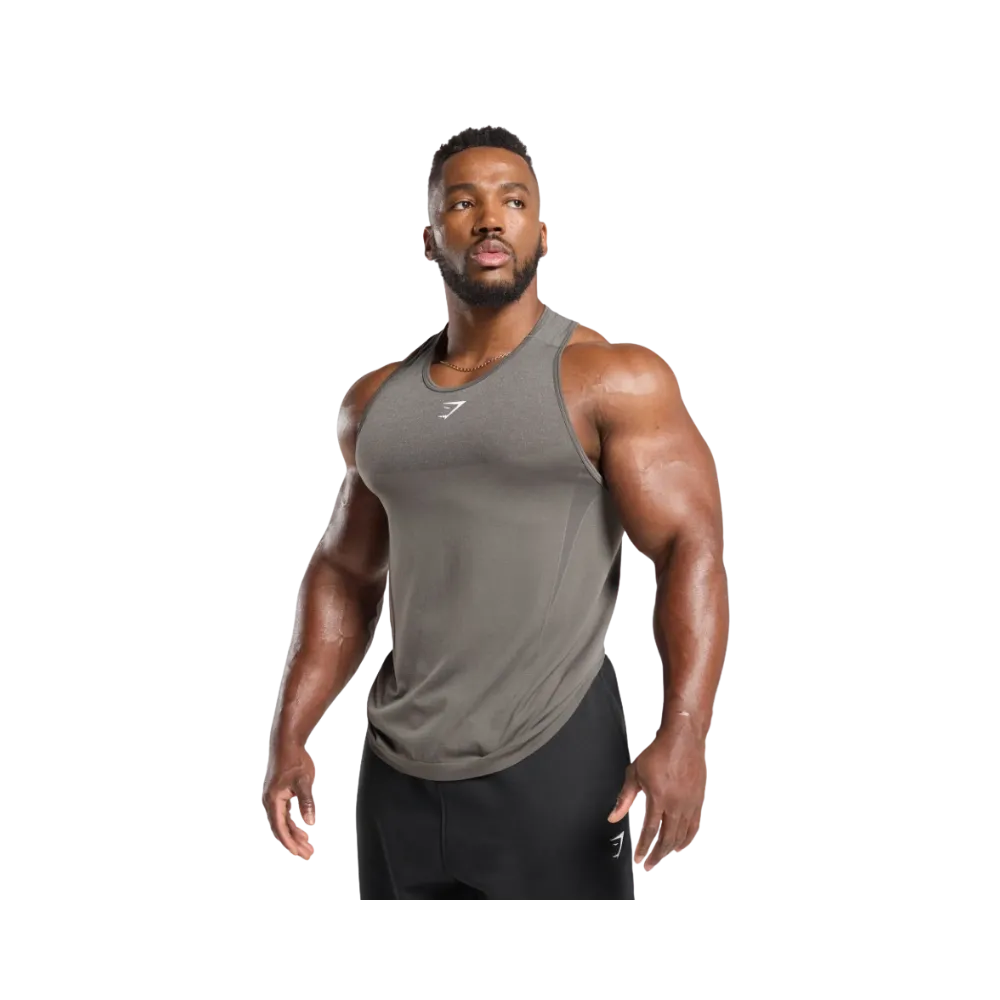 Gymshark Shadow Seamless Stringer Slim Fit Meteor Grey