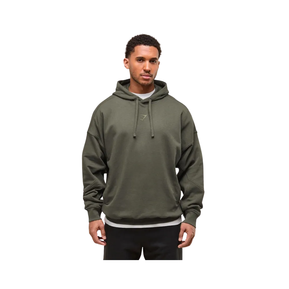 Gymshark Power Hoodie Oversized Fit Strength Green