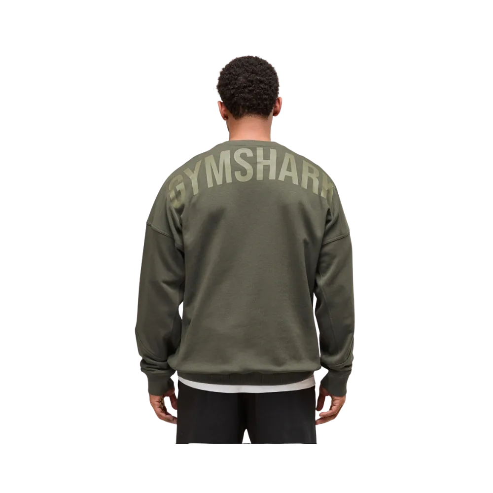 Gymshark Power Crew Oversized Fit Strength Green