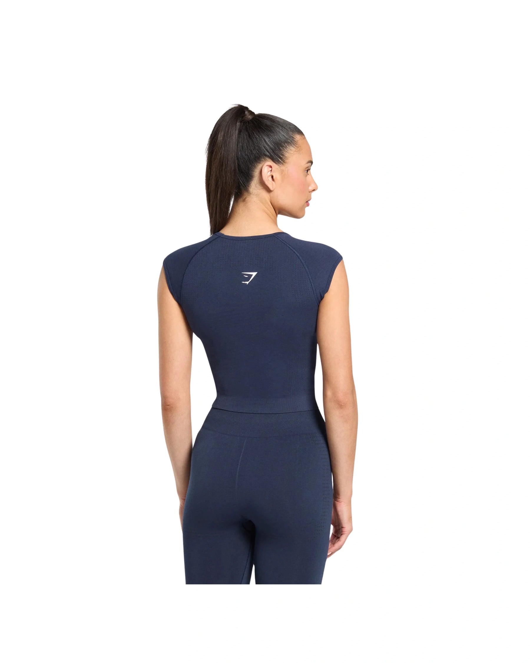 Gymshark Vital Scoop Neck Top Heavy Blue/Marl