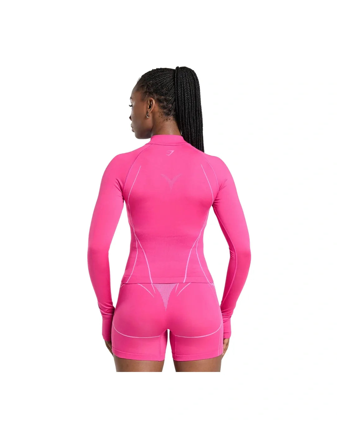 Gymshark Apex Seamless 1/4 Zip Pullover Sour Pink