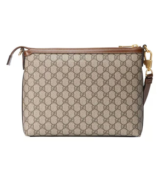 Gucci Beige Gg Canvas Wristlet