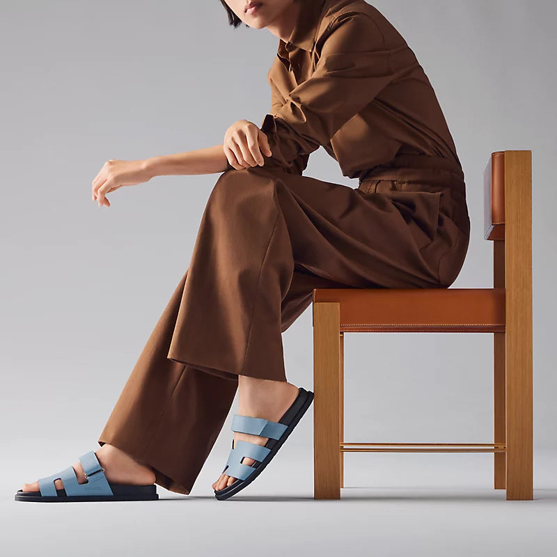 Chypre sandal in Bleu Jeans