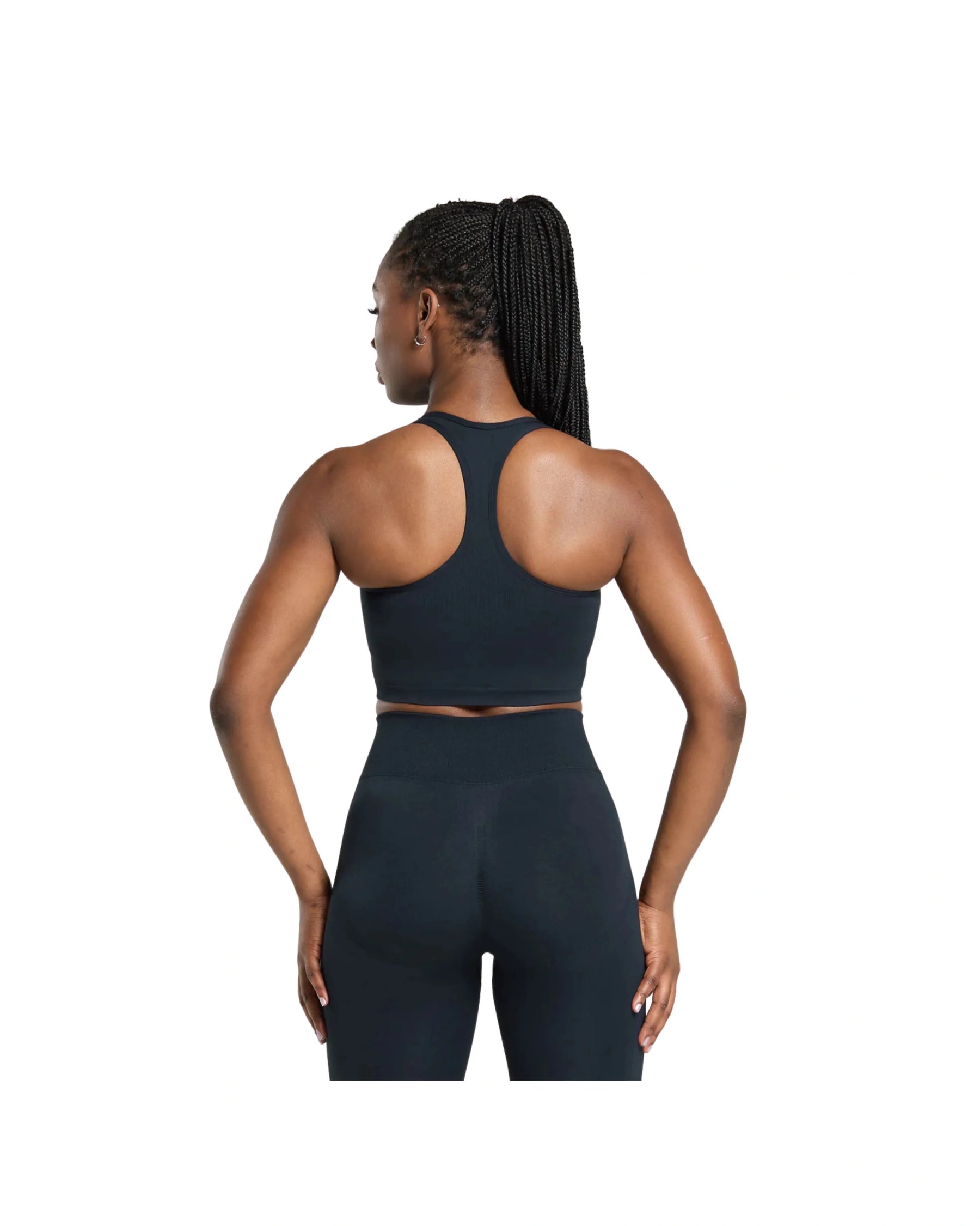 Gymshark Lift Seamless Midi Tank With Shelf Midnight Blue