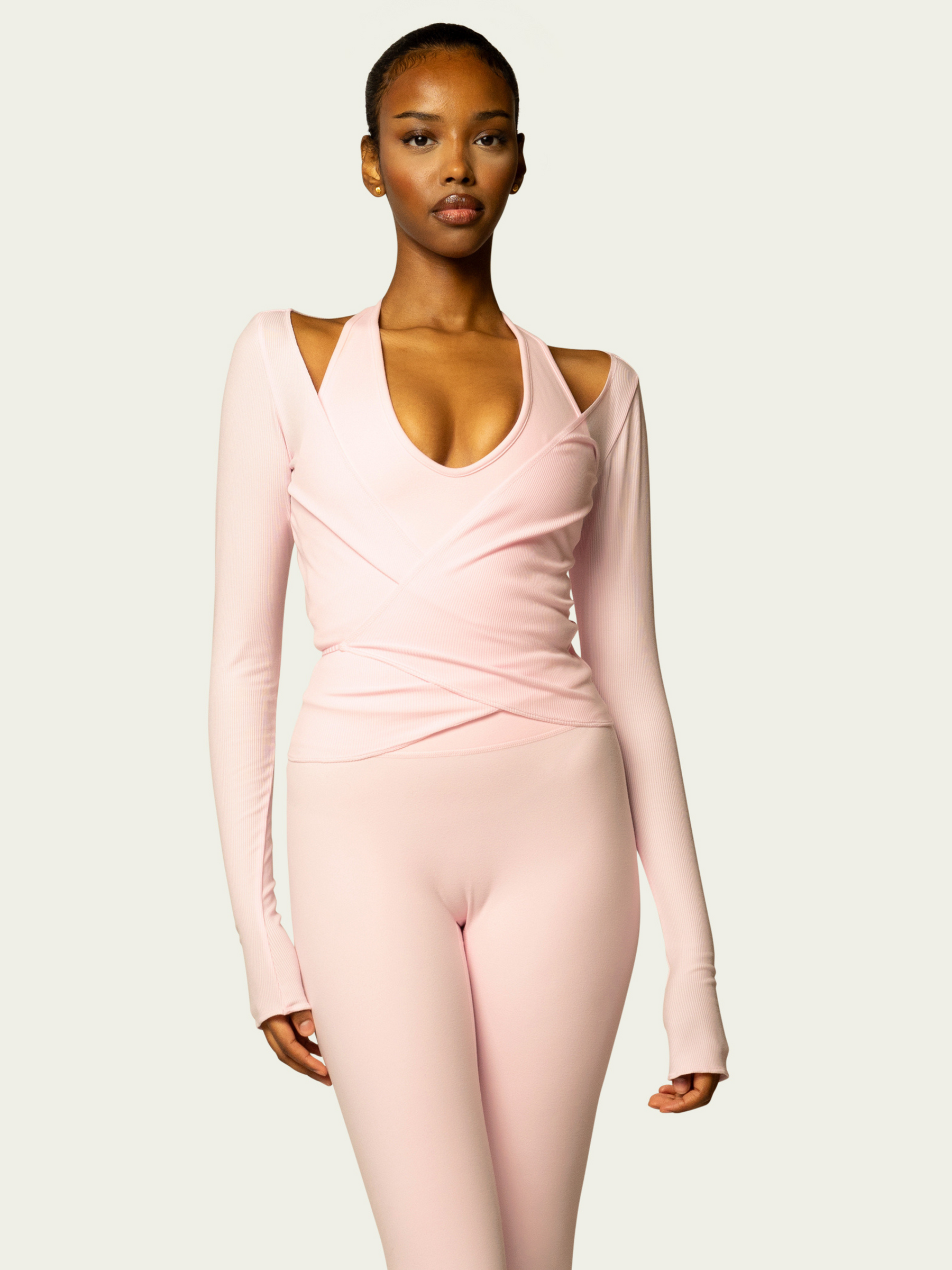 The Halter Tank / Powder-Pink