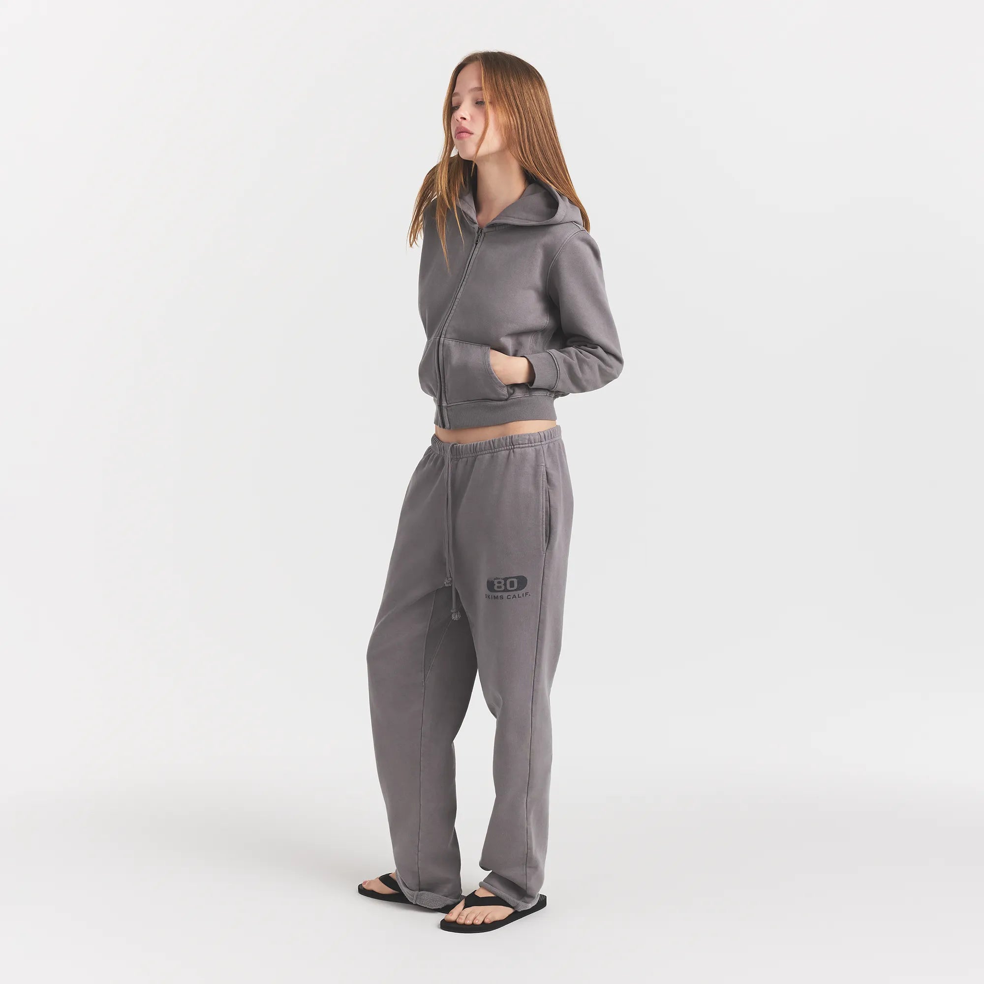 Boyfriend Fleece Straight Leg Pant