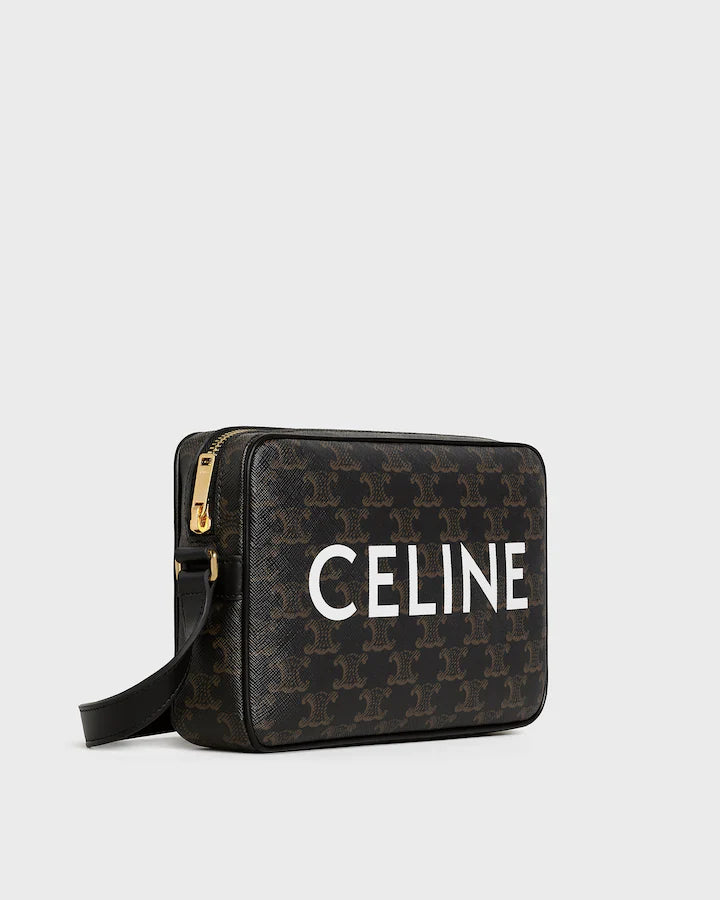 MEDIUM MESSENGER BAG IN Triomphe Canvas with Celine Print