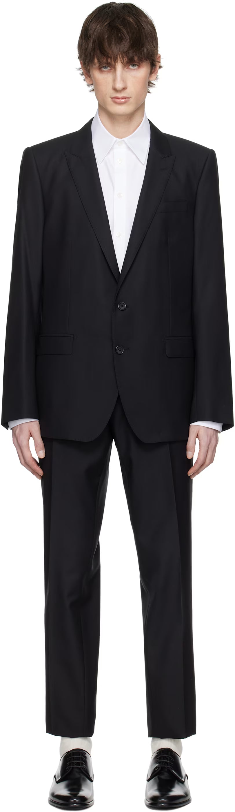 Dolce&Gabbana Black Martini-Fit Suit