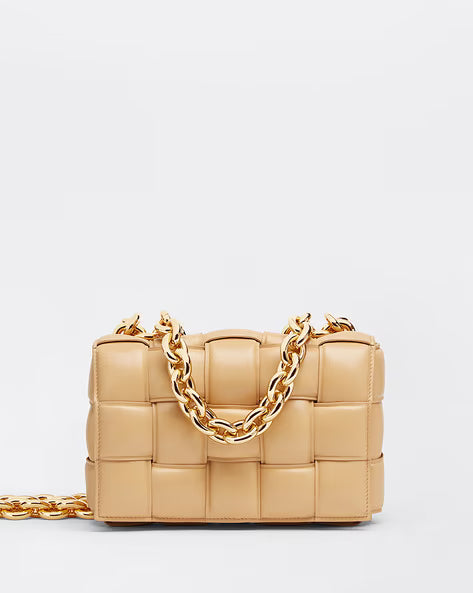BOTTEGA VENETA Chain Cassette Padded Shoulder Bag