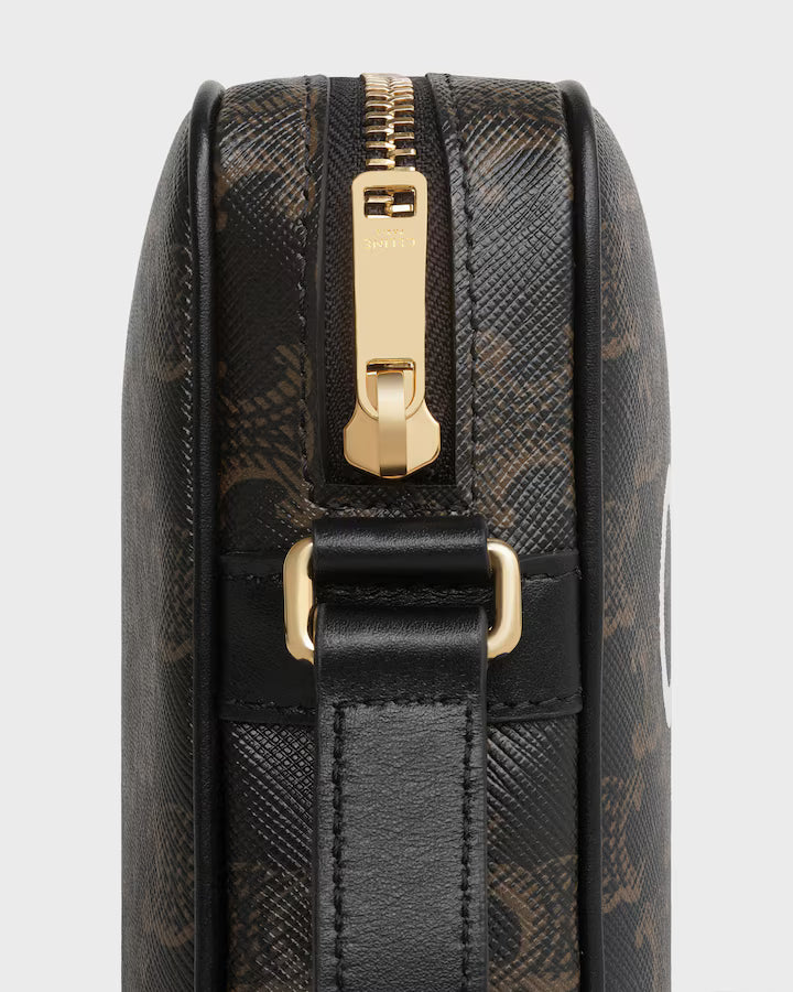MEDIUM MESSENGER BAG IN Triomphe Canvas with Celine Print