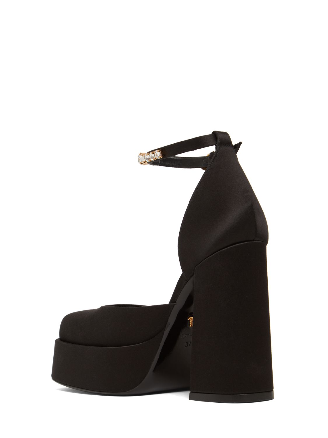 Versace Versace 110mm Platform satin & viscose pumps - Size: UK 2 Heels | Shop From The Mirage