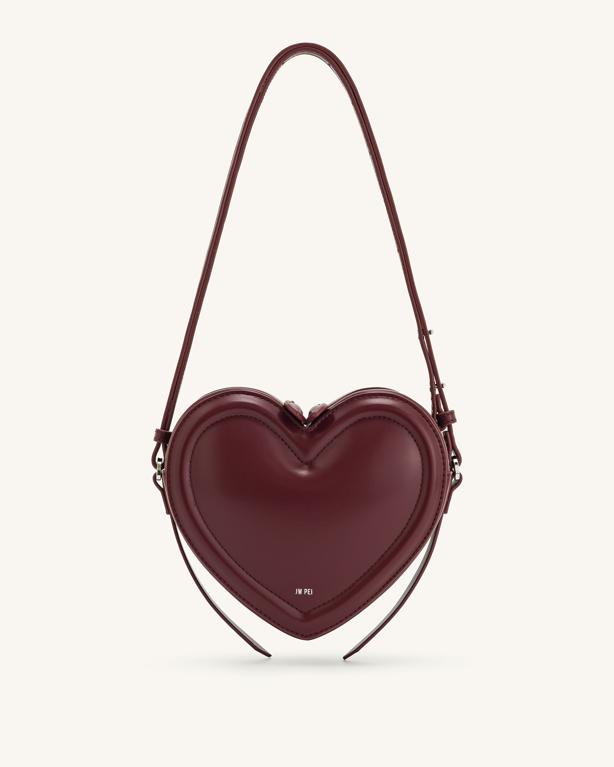 Arlene Heart Shaped Bag - Magenta