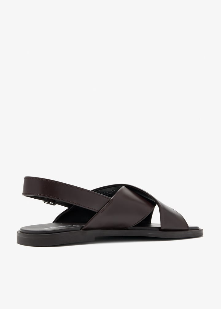 Prada Crisscross leather sandals