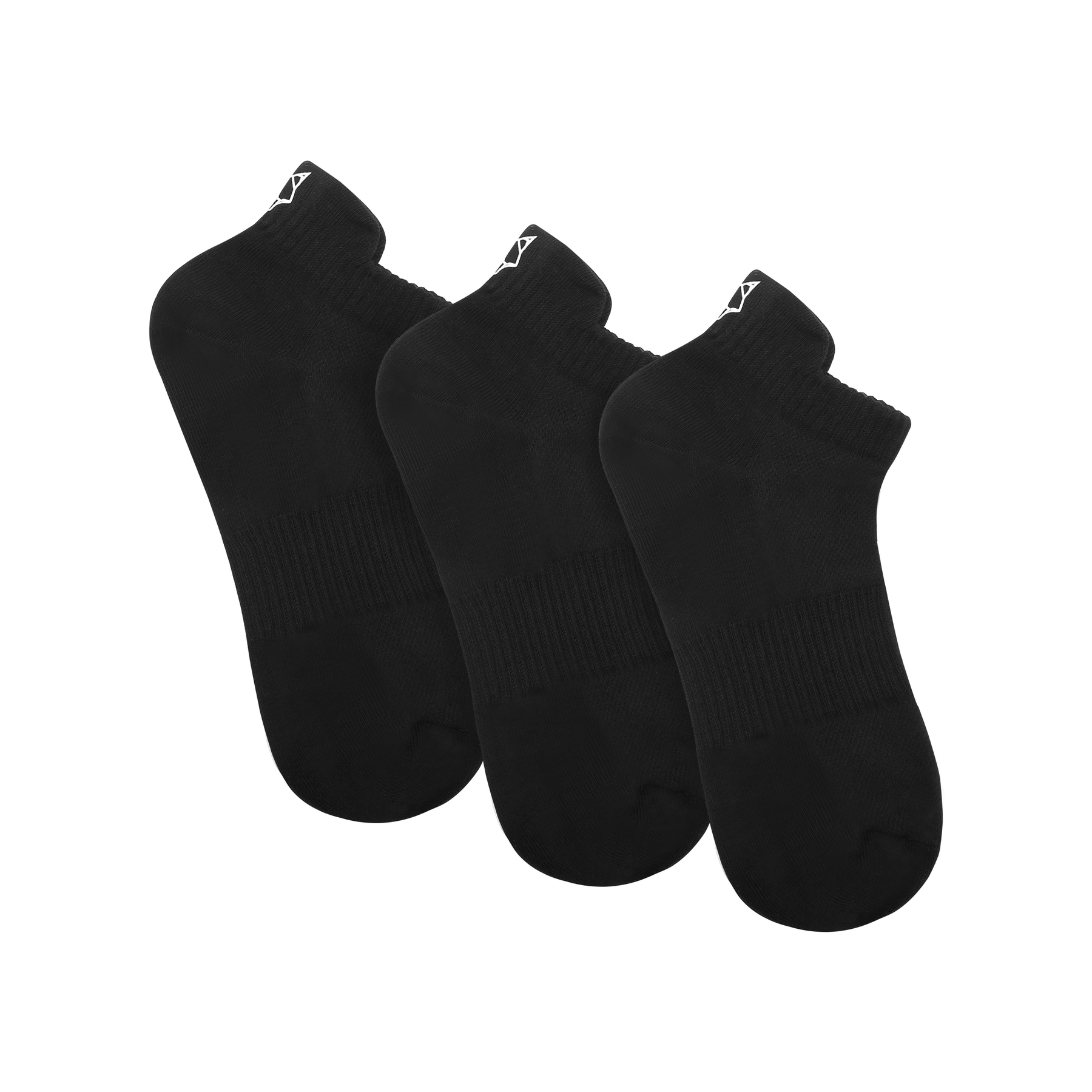 3 Pack Womens Egyptian Cotton Ankle Socks Black