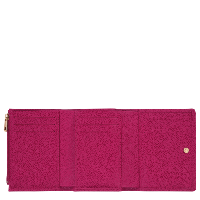 Le Foulonné Wallet Beetroot - Leather