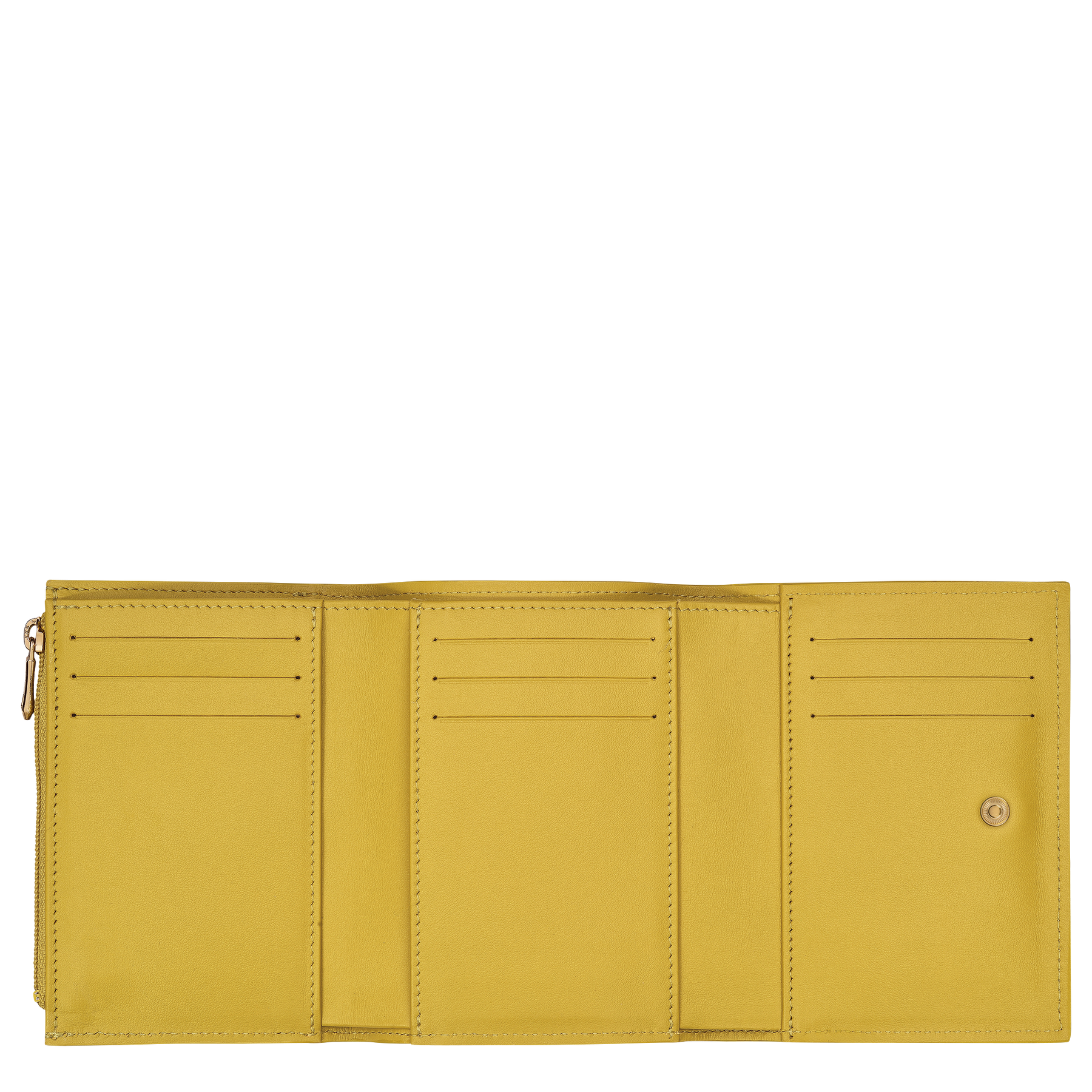 Le Roseau Compact wallet Ginger - Leather