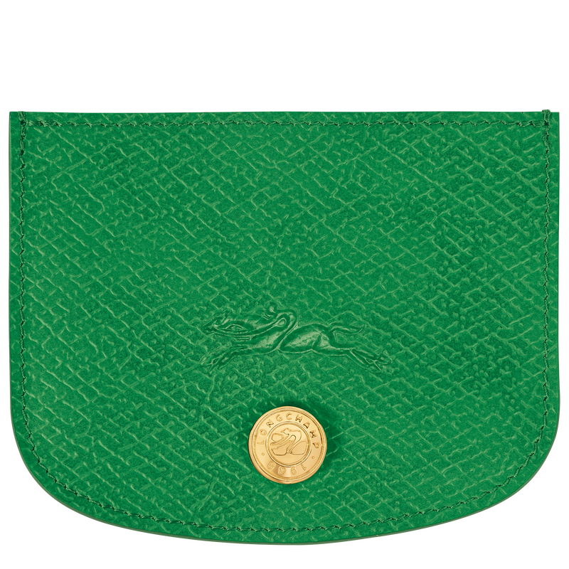 Épure Card holder Green - Leather