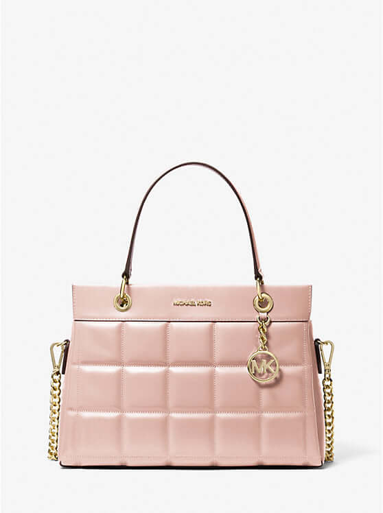 Michael Kors Susan Medium Quilted Leather Satchel - Bags | Shop From The Mirage