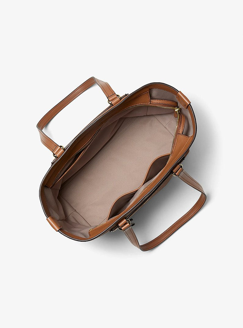 Jet Set Travel Medium Pebbled Leather Tote Bag