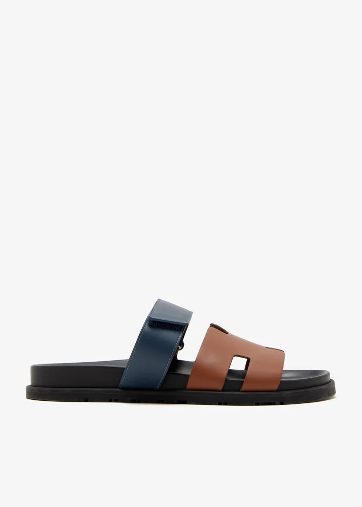 Chypre sandals in Navy &Natural