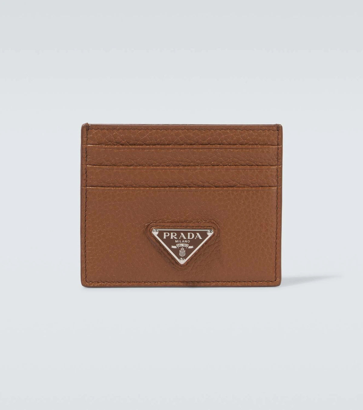 Prada Logo leather card holder