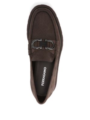 Gancini-buckle loafers