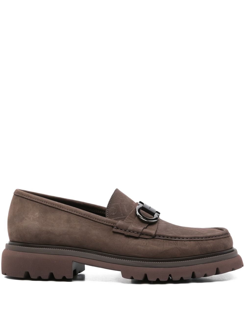 Gancini-buckle loafers