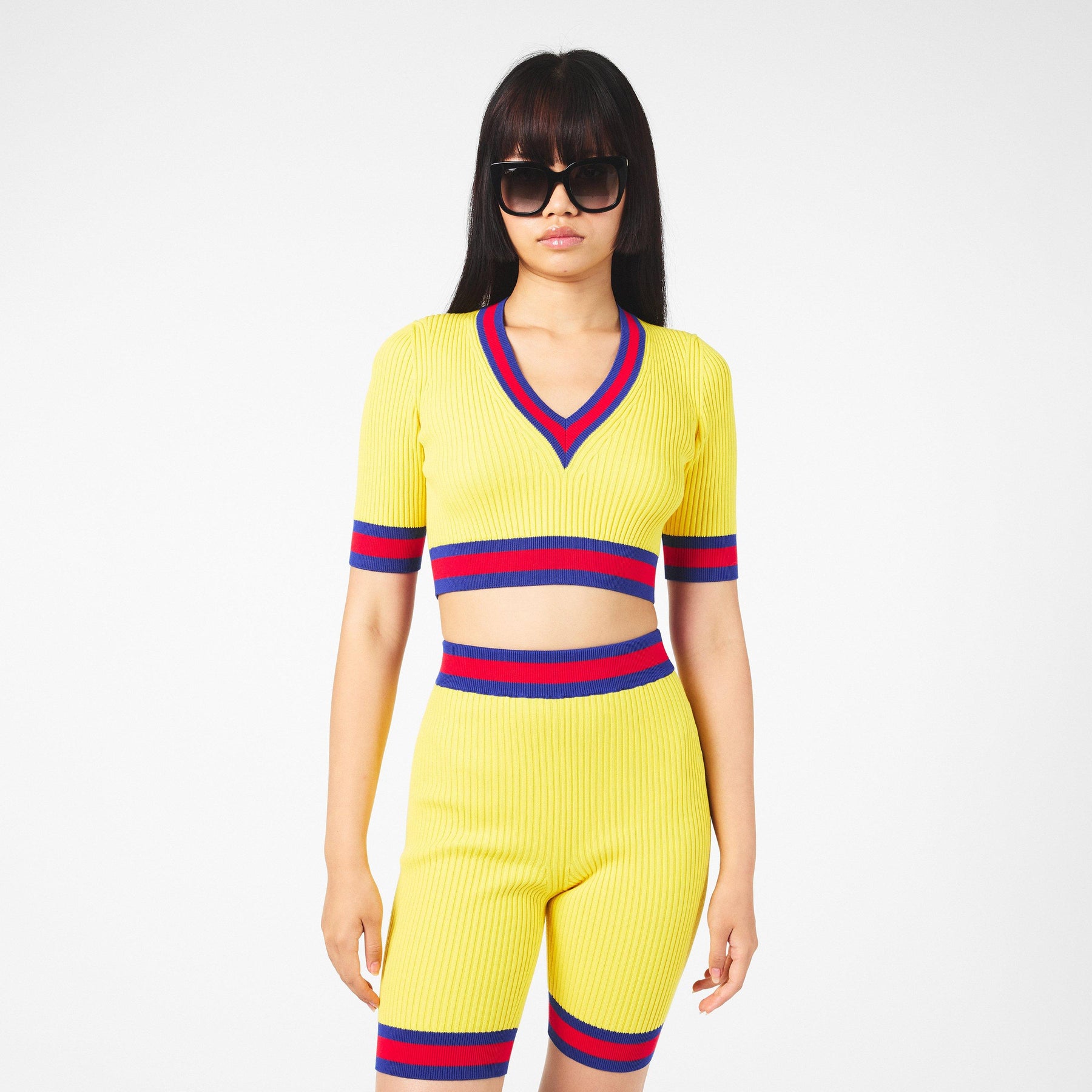 Web Knit Crop Top Womens