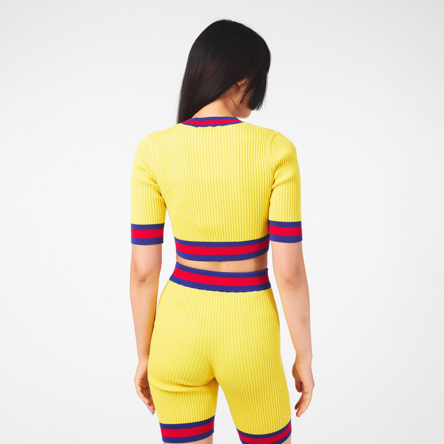 Web Knit Crop Top Womens