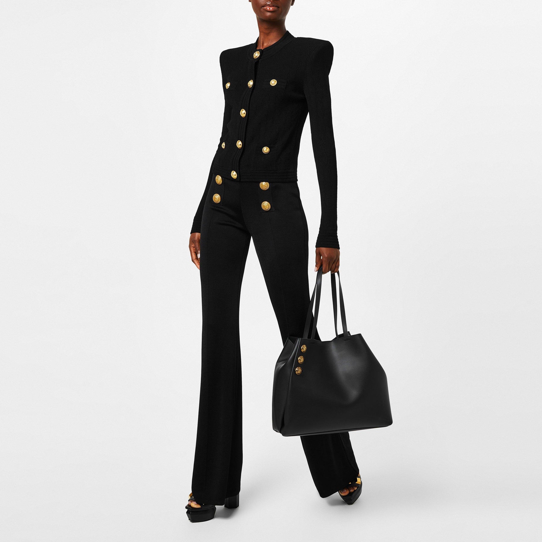 6 Button Flared Trousers