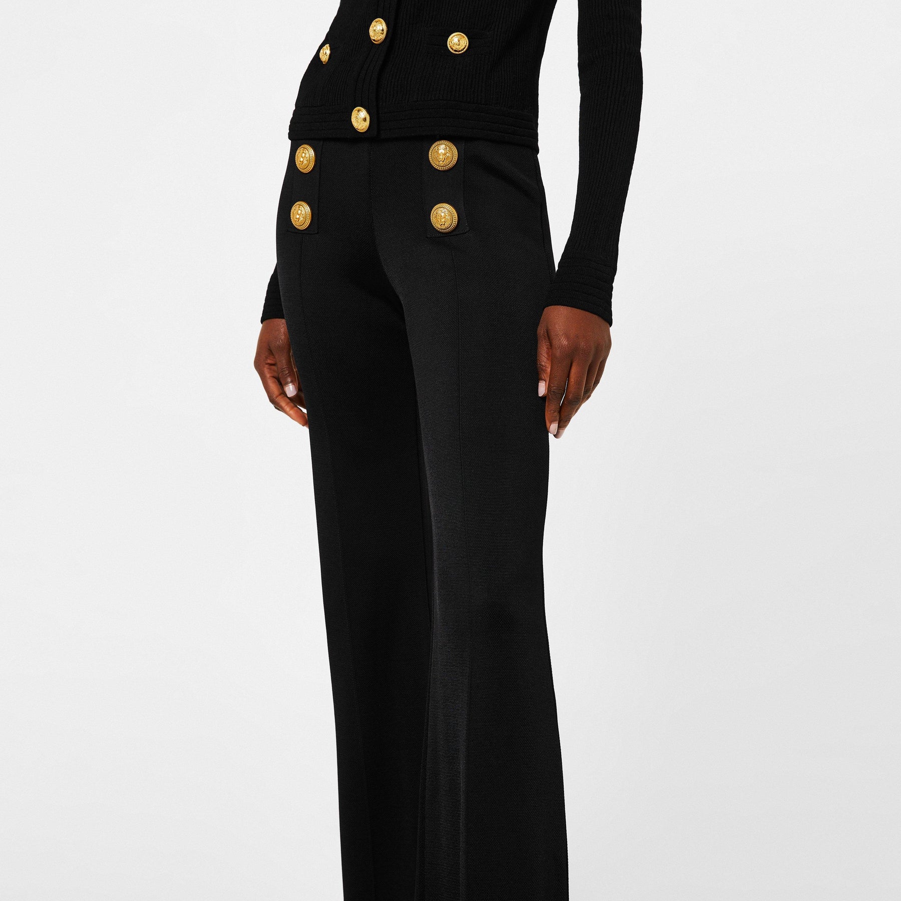 6 Button Flared Trousers